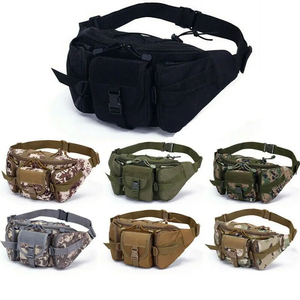 

Waterproof Nylon Multifunction Bags Chest Bag Hiking Large-capacity Bumbag Men Waist Packs Waist Bag Men's Bag Sport Fanny Pack