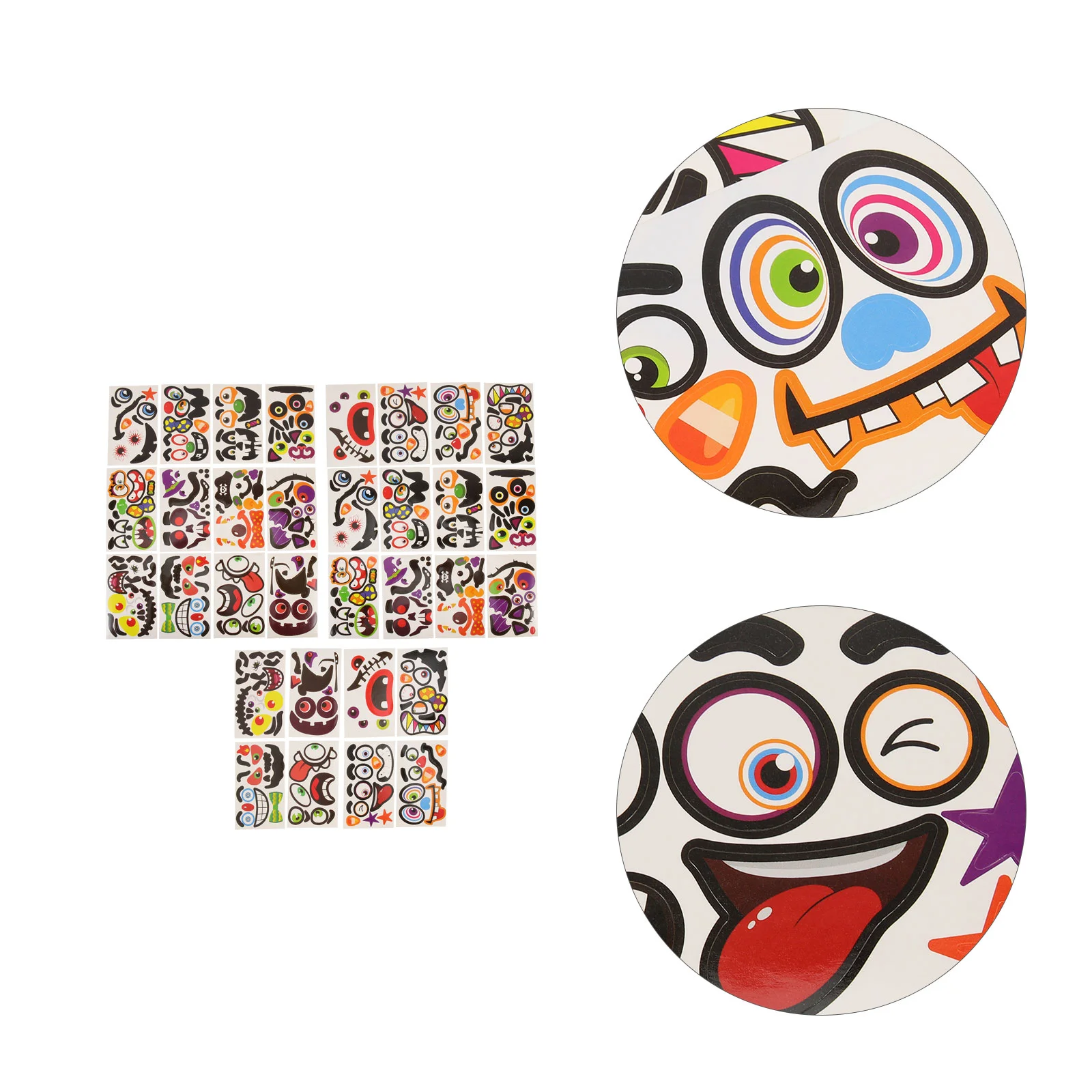 32 Sheets of Label Stickers Wall Decor Decals Pumpkin Stickers