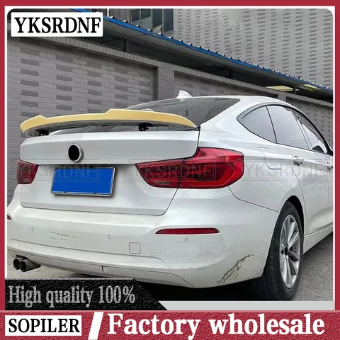 Для BMW F34 3GT 320i 328i 335i ABS глянцевый черный задний багажник губа из углеродного волокна спойлер для крыла Стайлинг автомобиля задний спойлер для багажника 2013 +