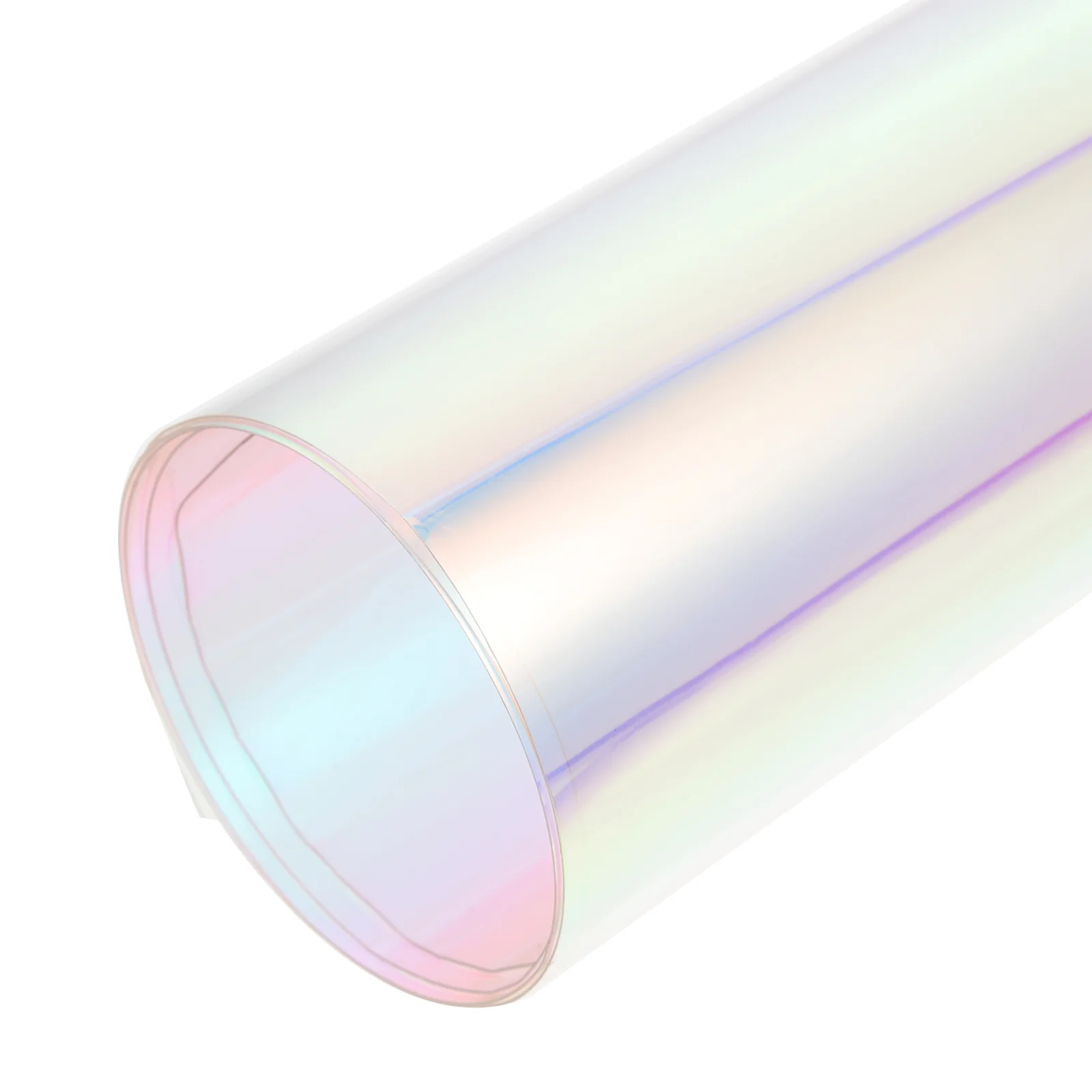 

Film Iridescent Vinyl Holographic Transparent Mirrored Fabricwindow Rollsheet Sheets Faux Dichroic Rainbow Clear Cellophane