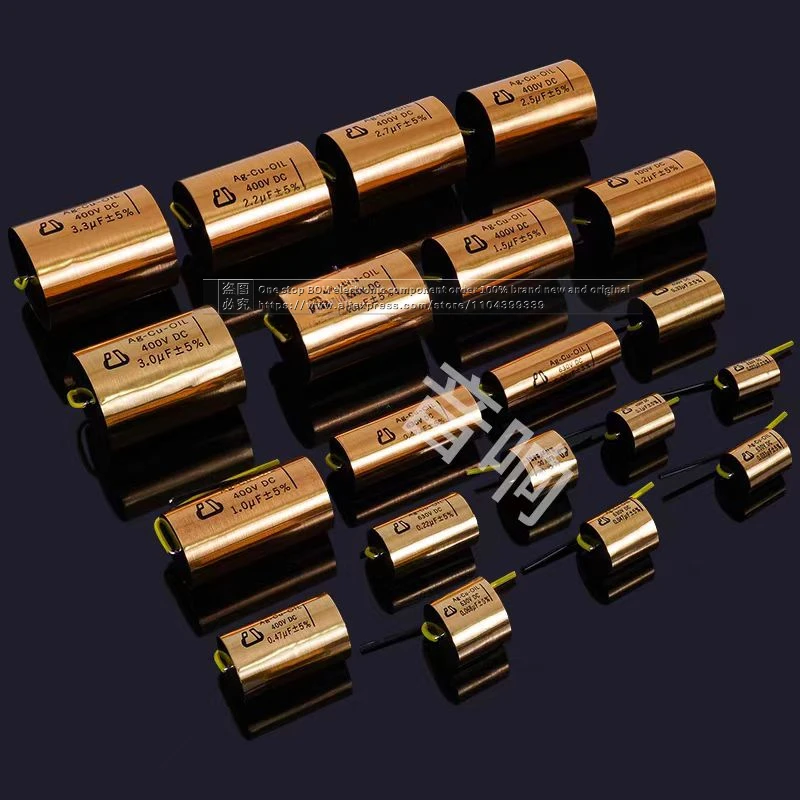 Медный конденсатор Pan Ocean Ag-Cu-Oil 250 В-630 В 1 шт