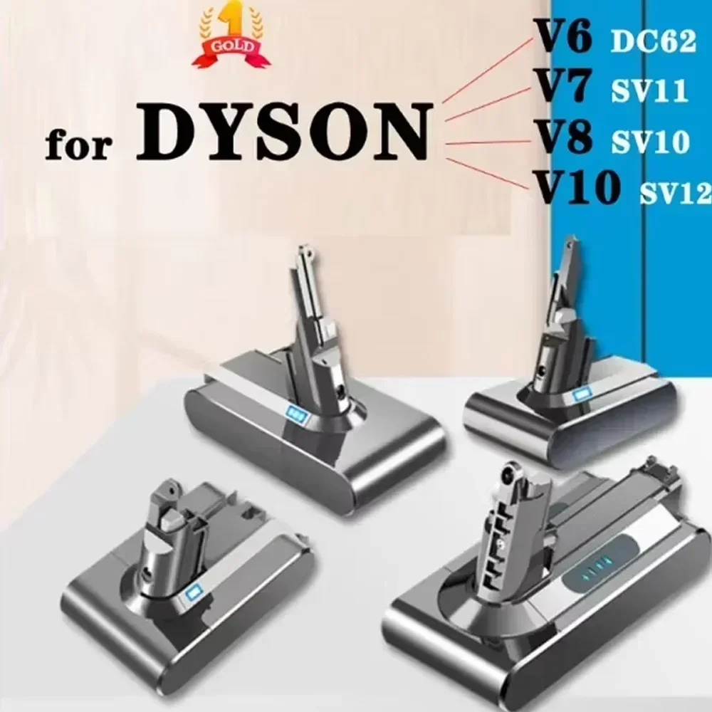 2025Новинка для Dyson V7 21,6 В 8000 мАч Сменный аккумулятор для Dyson V7 Absolute Cord-Free Вакуумный ручной пылесос Batte (art.: 3920d30fa230e) - 3920d30fa230e