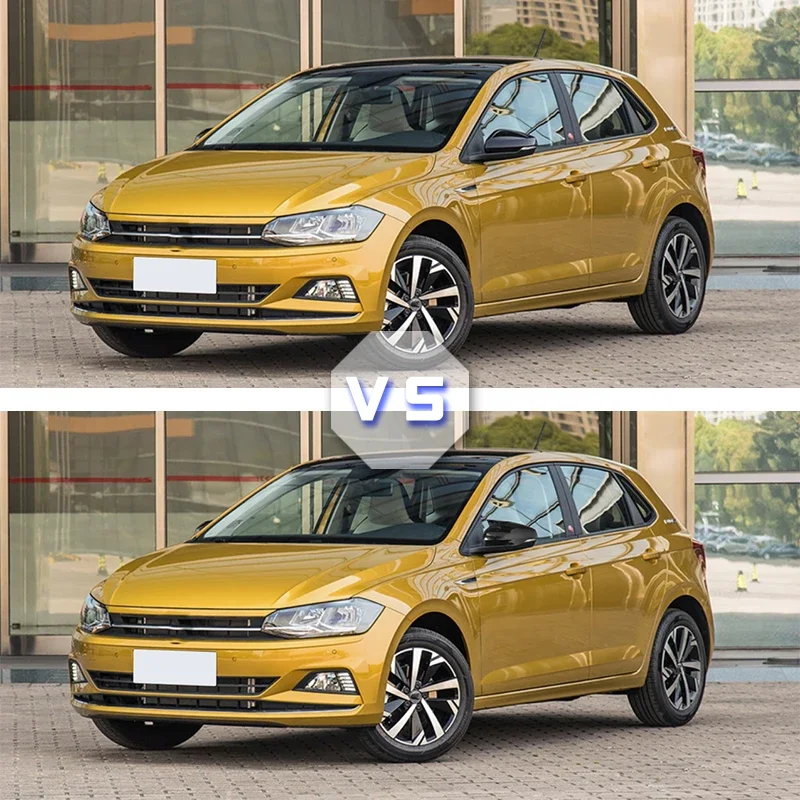 Карбоновая Крышка для бокового зеркала VW polo 2019 2020 2021 черные колпачки заднего вида