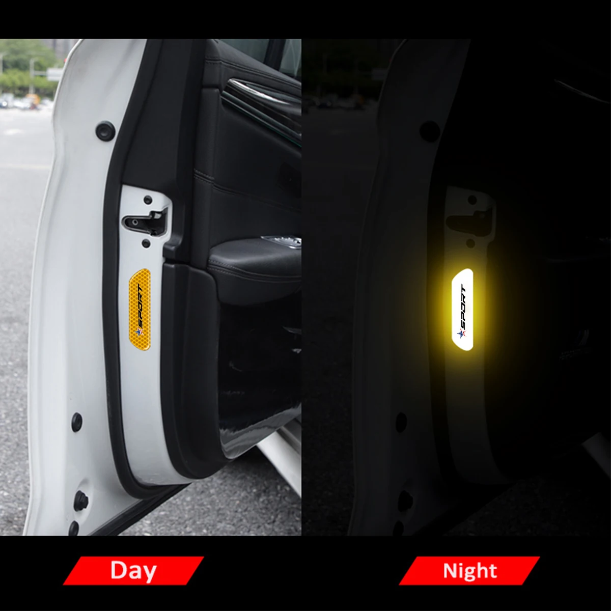 Светоотражающие Наклейки Для Открытой Двери Автомобиля Видимость Безопасности