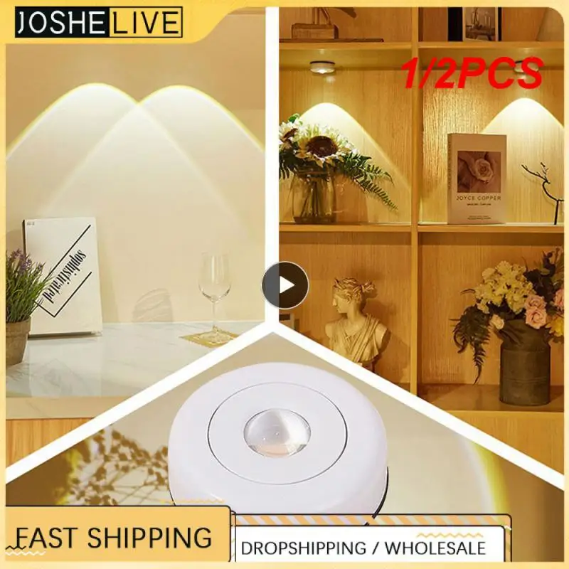 

1/2 шт., беспроводная настенная Светодиодная лампа