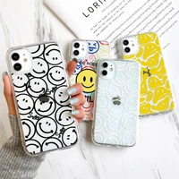 cover for iphone 11 case silicone capa iphone 13 pro max 12 7 xr xs x 8 11pro 6 s plus 6s se 2020 13mini smiley shockproof funda