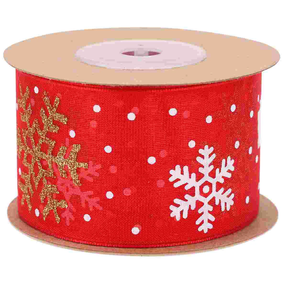 

Party Favors Flowers Ribbons Gift Packing Strip Christmas Themed DIY Craft Outdoor Gifts Spool Polyester Banquet Crafts