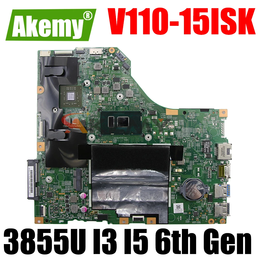 

15277-1 Motherboard For Lenovo V110 V110-15ISK Laptop Motherboard Mainboard With 3855U I3 I5 6th Gen CPU 4GB RAM R5 M330 GPU