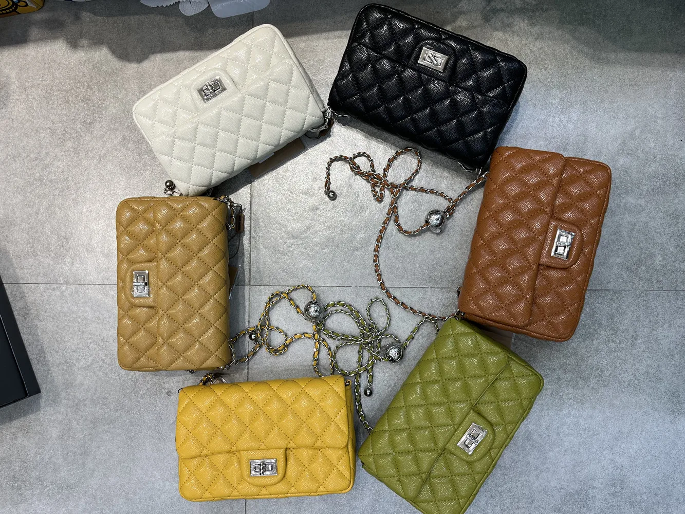 

2022 REAL Leather Quilted Woman bag brand designer zaraing Bag For Women Trend Chain Purses Luxury Shoulder Bags