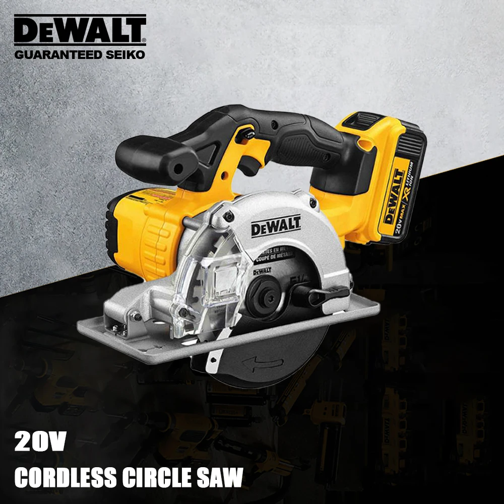 DeWALT Cordless Circular Saw Rechargeable DCS373 20v 140x20mm 3700rpm for Steel and Wood Cuting Universal 18v & 60v Battery