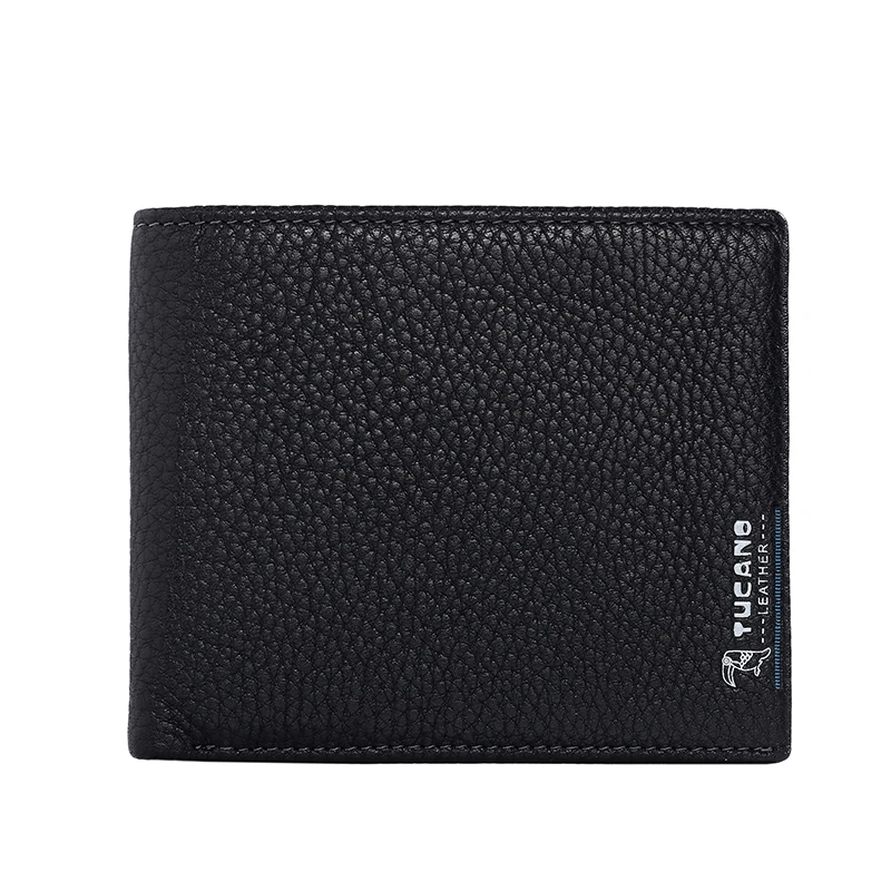 Роскошный мужской кошелек TUCANO из натуральной кожи брендовый деловой тонкий