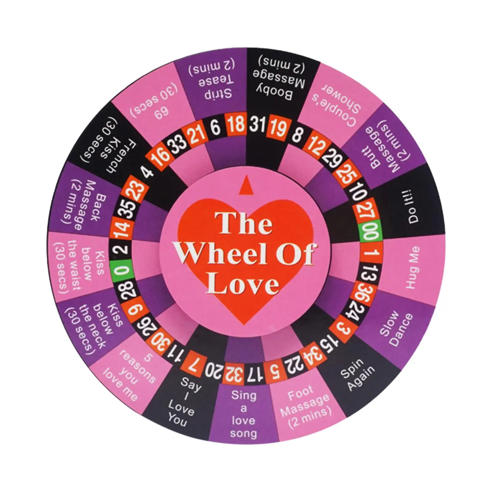 

Entertainment Turntable Couples Valentine games wheel Party Game Gift Action Foreplay Romantic Toy Lovers Board Game Adult Game