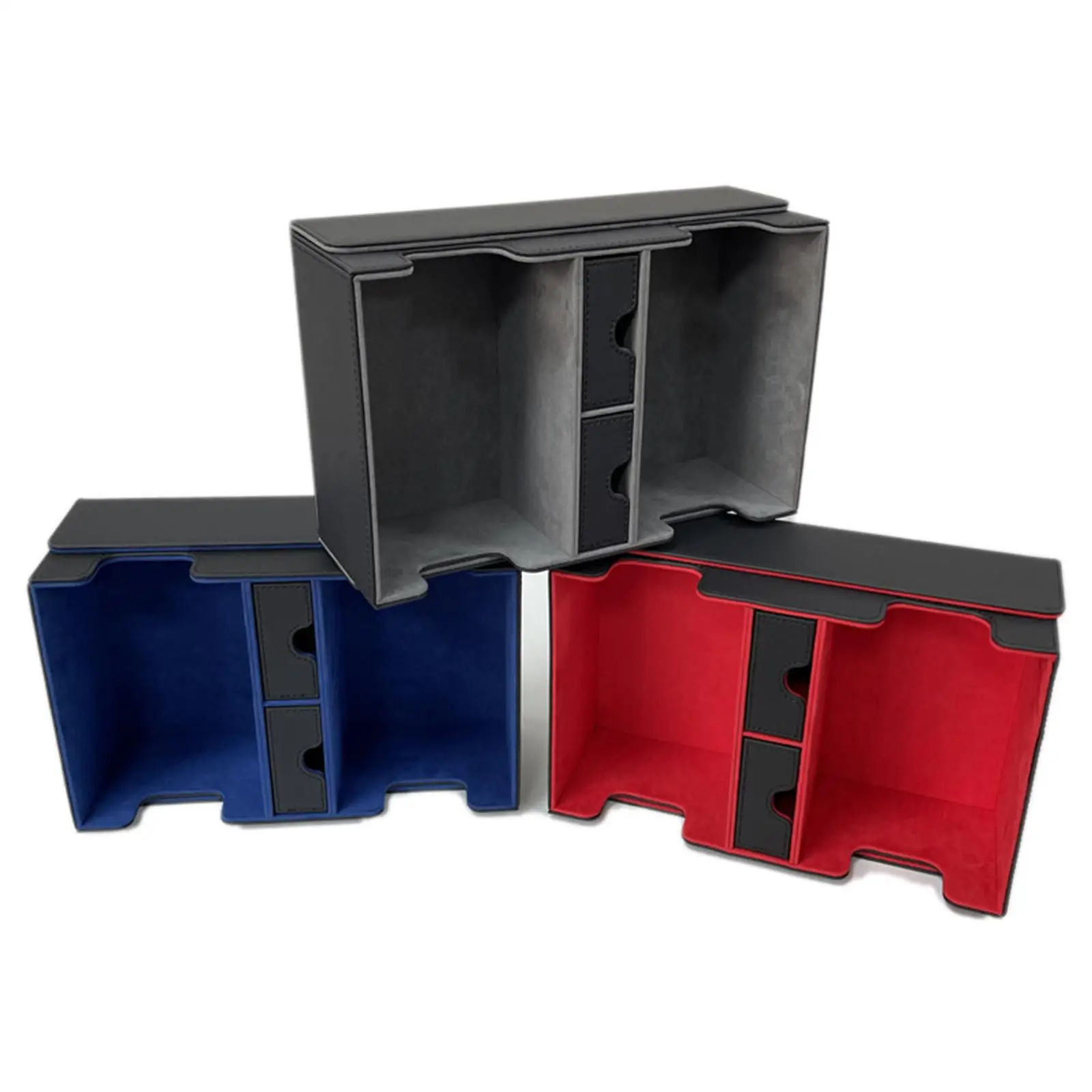 

Card Game Deck Storage Box Dual Compartments Multiple Uses Multifunctional Holds 400 Organization 265x182x98mm