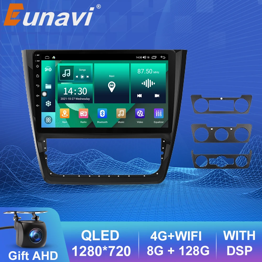 

Eunavi 7862c 4G Android Auto Radio For Skoda Yeti 5L 2009- 2014 Car Multimedia Player QLED GPS Carplay 2din 2 Din Autoradio