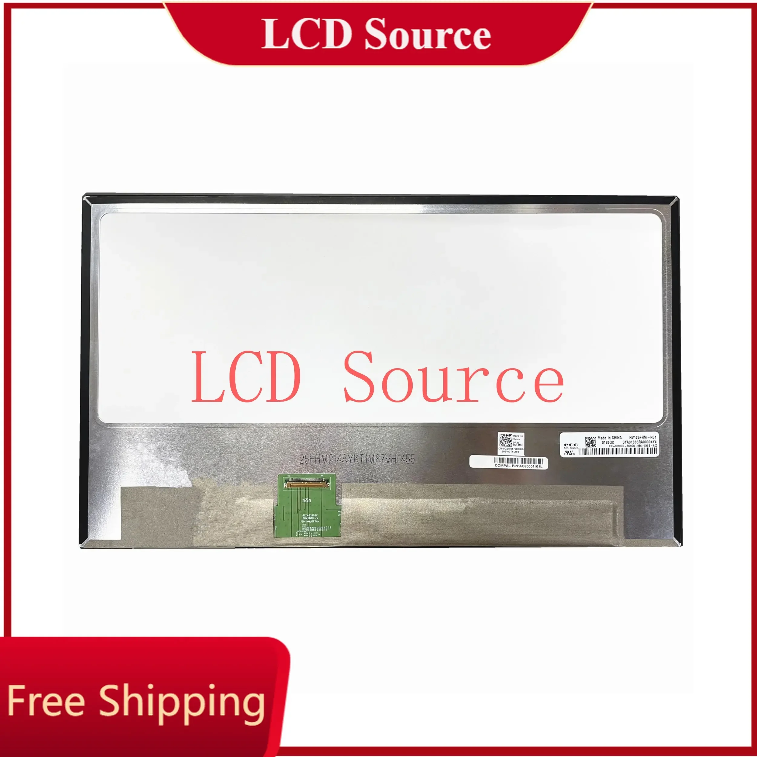 NV125FHM-N51 подходит для NV125FHM-N85 тонкий EDP 12 5-дюймовый IPS-экран ноутбука светодиодный