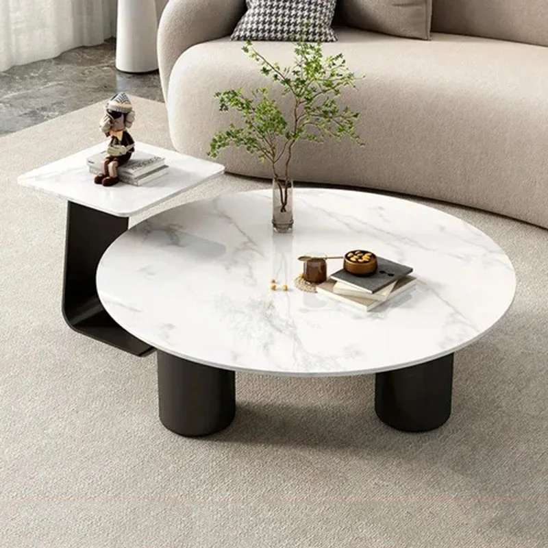 Роскошный стеклянный кофейный столик для гостиной в скандинавском стиле