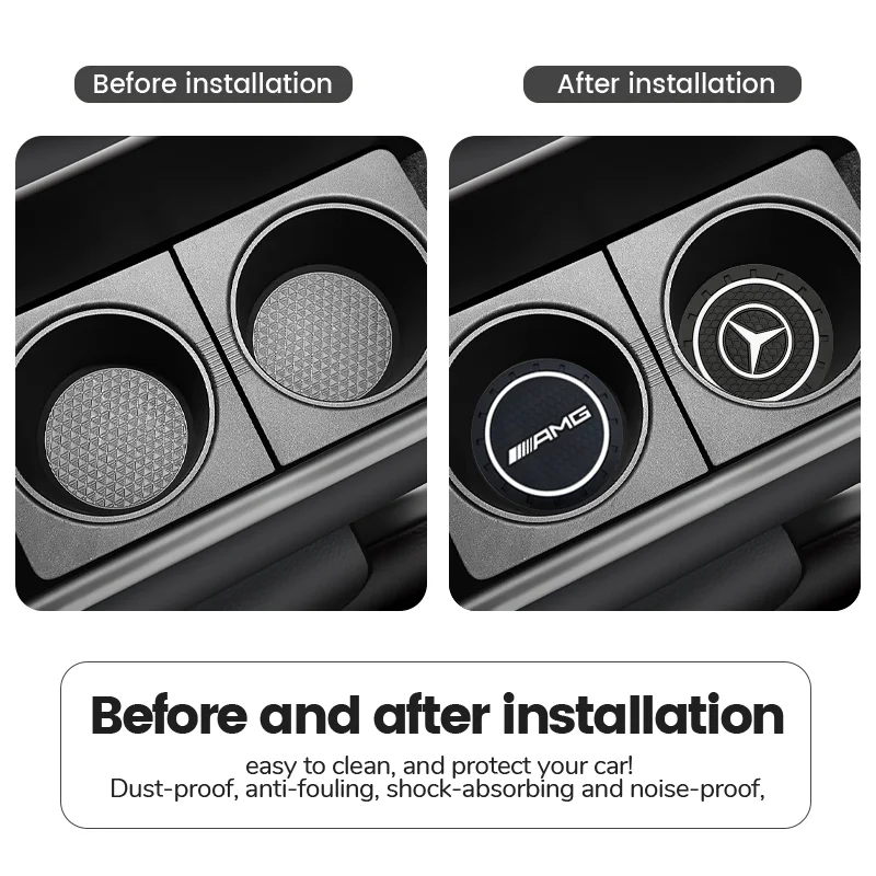 Автомобильный держатель для бутылки с водой 2 шт. Противоскользящий коврик