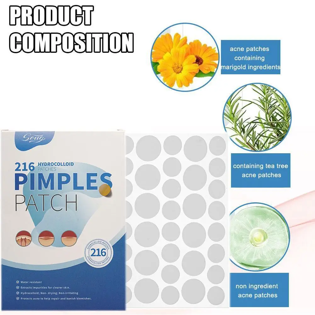 216 шт. водонепроницаемые патчи для ухода за кожей лица