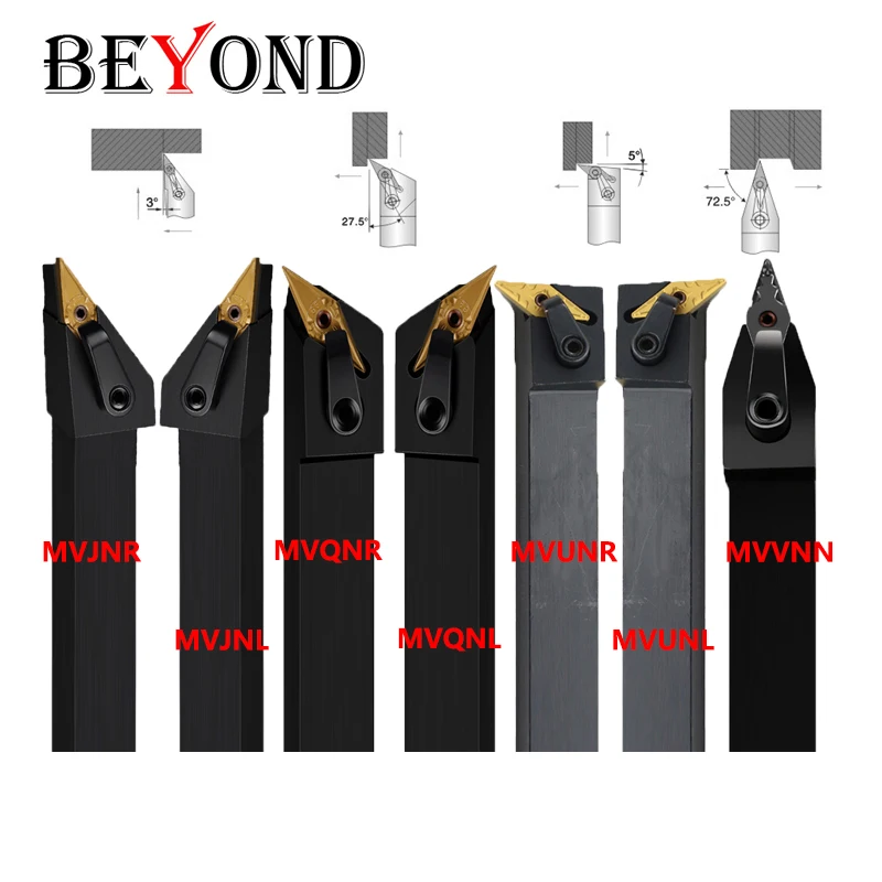 BEYOND MVQNR MVVNN MVUNR MVJNR Державка станка с ЧПУ MVQNR1616H16 MVVNN2020K16 MVUNR2525M16 MVJNR1616H16 Внешний