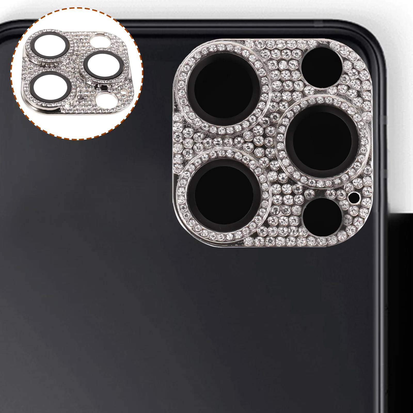 

Lens Cover Cover Rhinestones Camera Lens Guard Rear Lens Cover Tempered Glass Camera Lens Guard Rhinestone Lens Cover