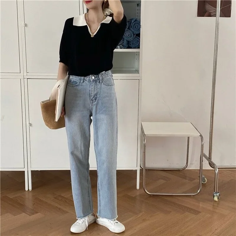T-shirts Women Summer Basic Ulzzang Tender Minimalist Prevalent Casual Streetwear Comfort Thin All-match Unisex Vintage Knitted |
