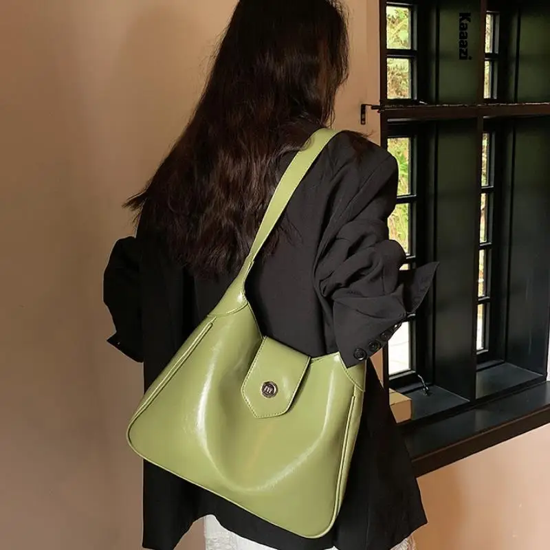 

Сумка-тоут на плечо, зелёный модный саквояж кросс-боди, вместительный чемоданчик в классическом винтажном стиле, лето
