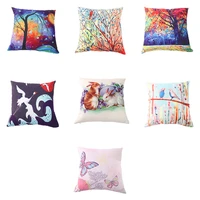 2022 fantasy watercolor boho pillowcase garden decor designer pillow case spring decoration decorative cushions for elegant sofa