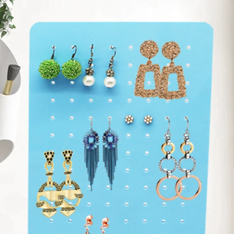 

95AB Earring Ear Stud Jewelry Show Acrylic Display Rack Stand Organizer Holder Showcase Earring Display Pegboard for Women
