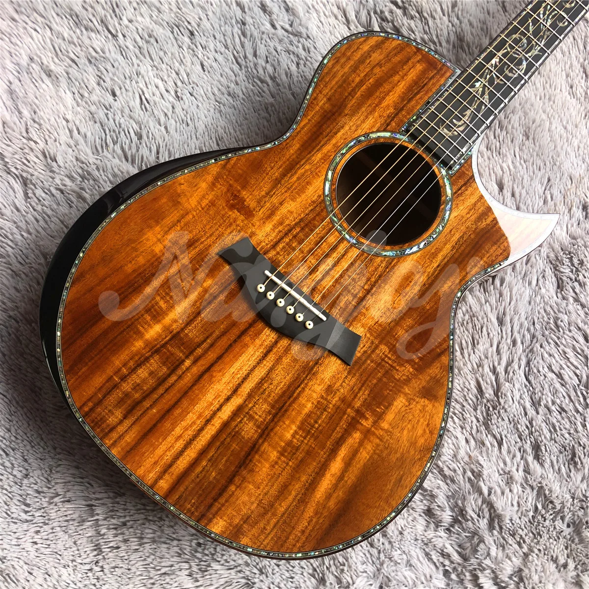 

Ebony All Solid Koa Wood Cutaway PS14ce Acoustic Guitar