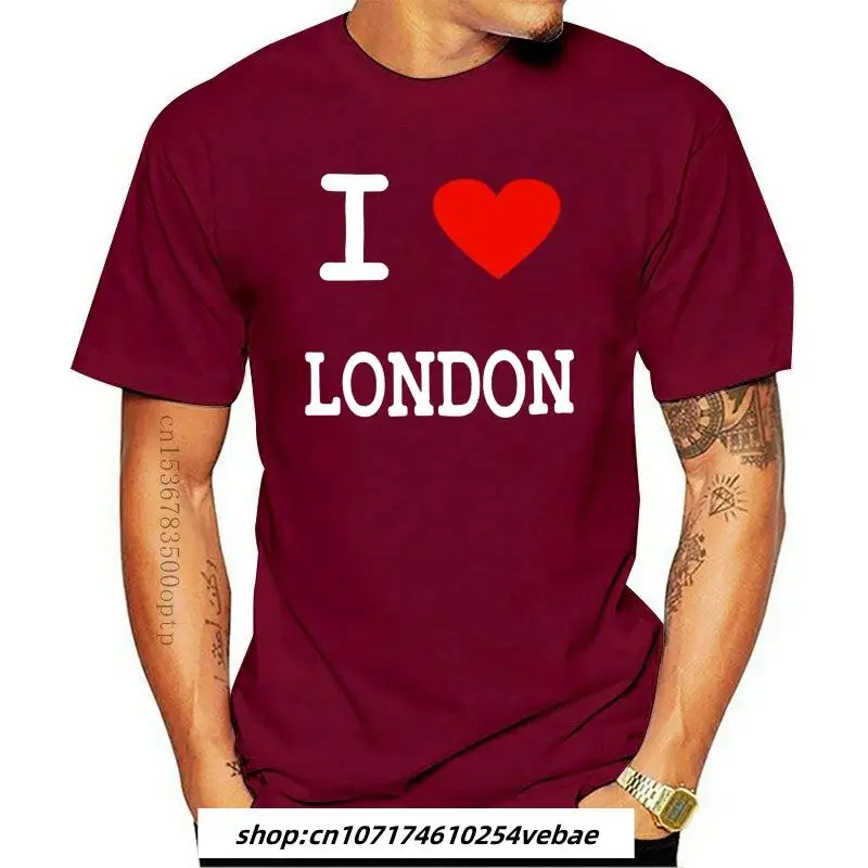 

Fashion New I Love London Mens T-Shirt Funny Souvenir T-Shirt Quality Screen Printed -Unisex