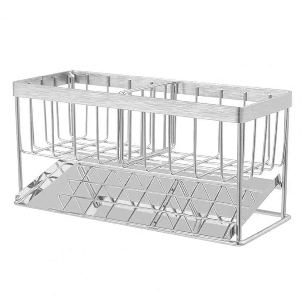 

Stainless Steel Faucet Rack Large-capacity Strong Bearing Capacity Hollow Sink Basket for Kitchen