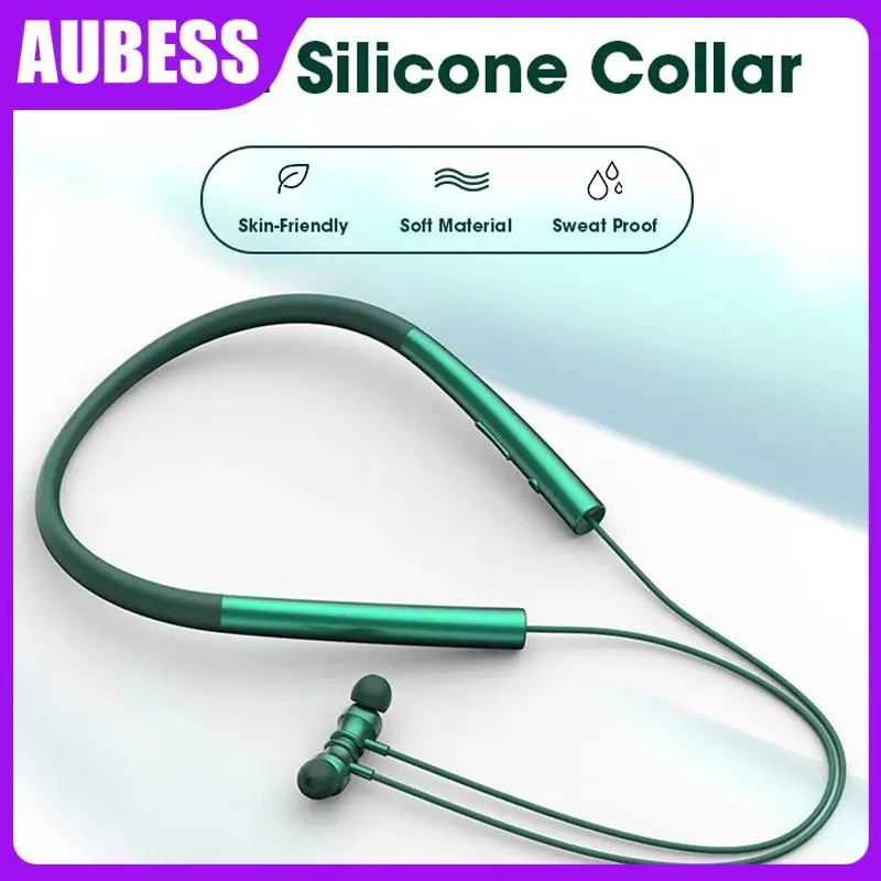 

Universal 5.0 Music Earplugs Binaural Running Sport Ear Headset Hifi Stereo Noise Reduction Earphones Neck Type