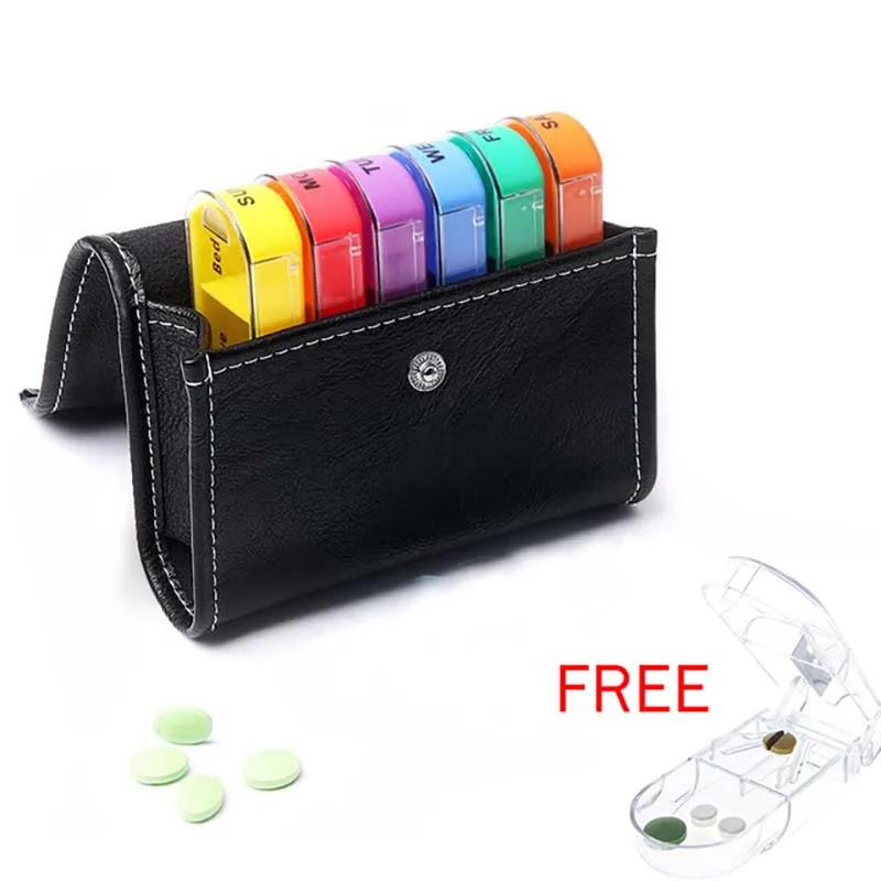 

7-day daily kit, weekly pill container, pill storage box, portable waterproof and moisture-proof pill box, pill storage containe