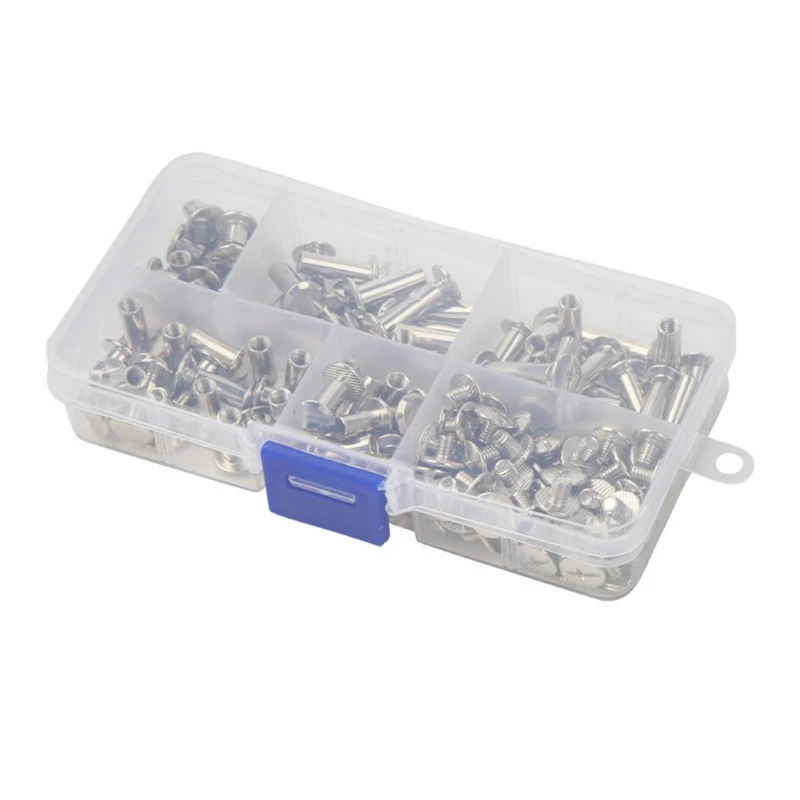 

E56C M5-Male to Female Rivets Metal Rivets Double Cap Rivets DIY Leather Sewing Tools