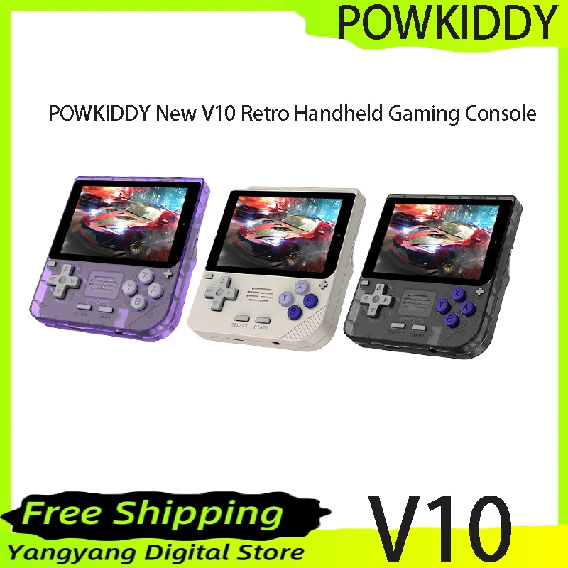 Powkiddy V10 Ретро портативная игровая консоль Мини Портативный GBA Pokemon Paojitang 2024 новая с