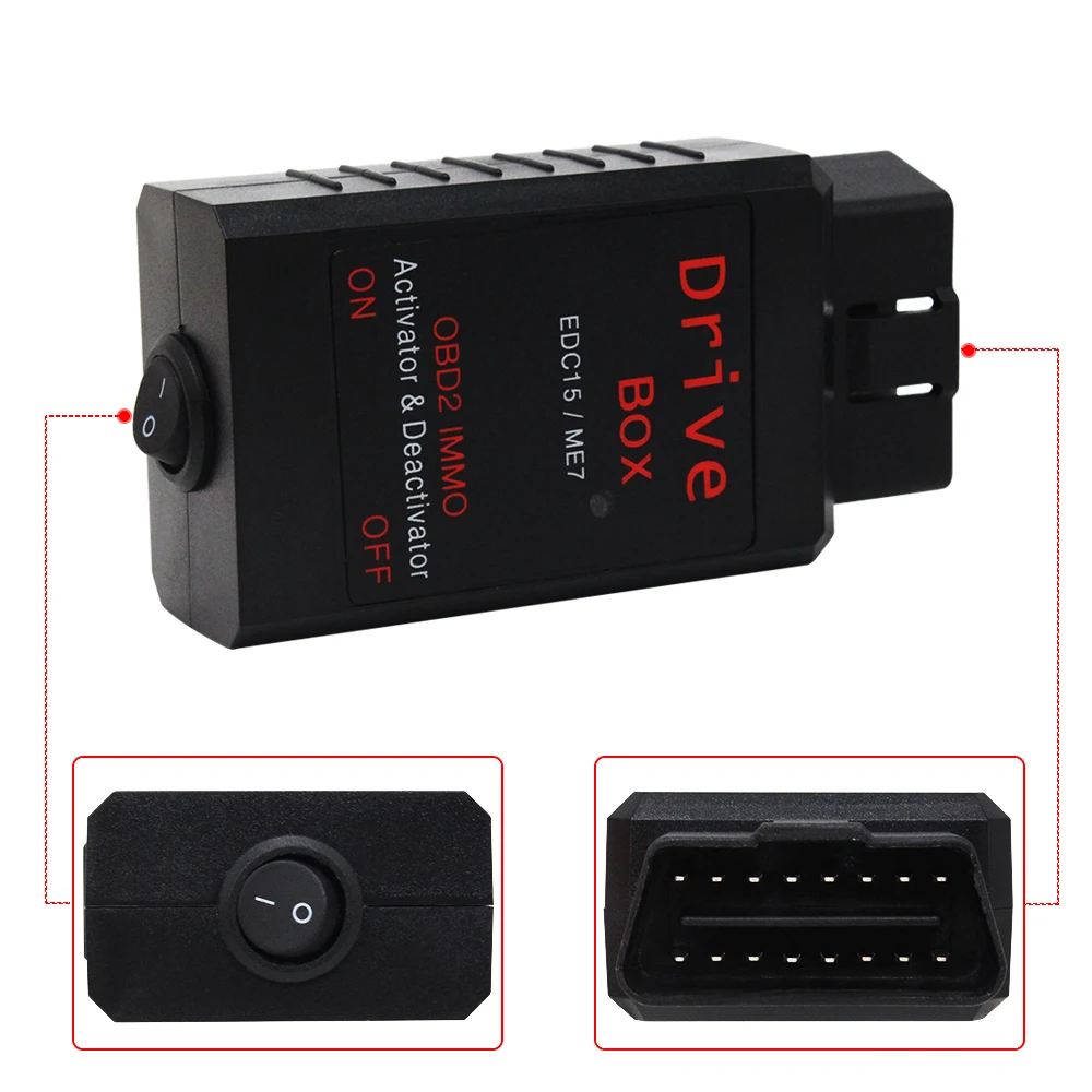 Лучшая цена на AU-DI V-W Sko-da EDC15/ME7 VAG IMMO дезактиватор для Drive Box OBD2 OBD 2 |