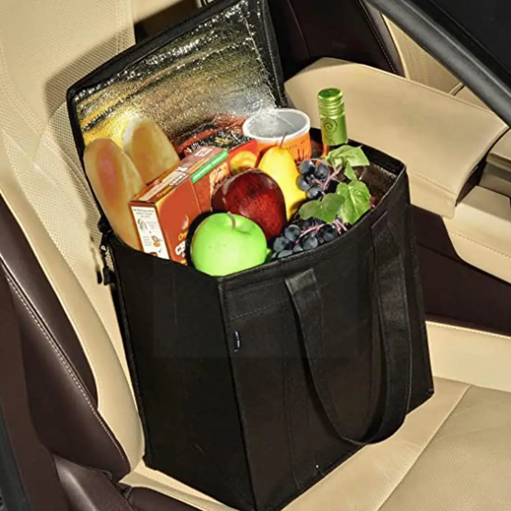 

Portable Insulated Thermal Lunch Bags Folding Fashion Lunch Bag Hot Bags Picnic Food Cooler Office Travel Tote New Insulate S4r7