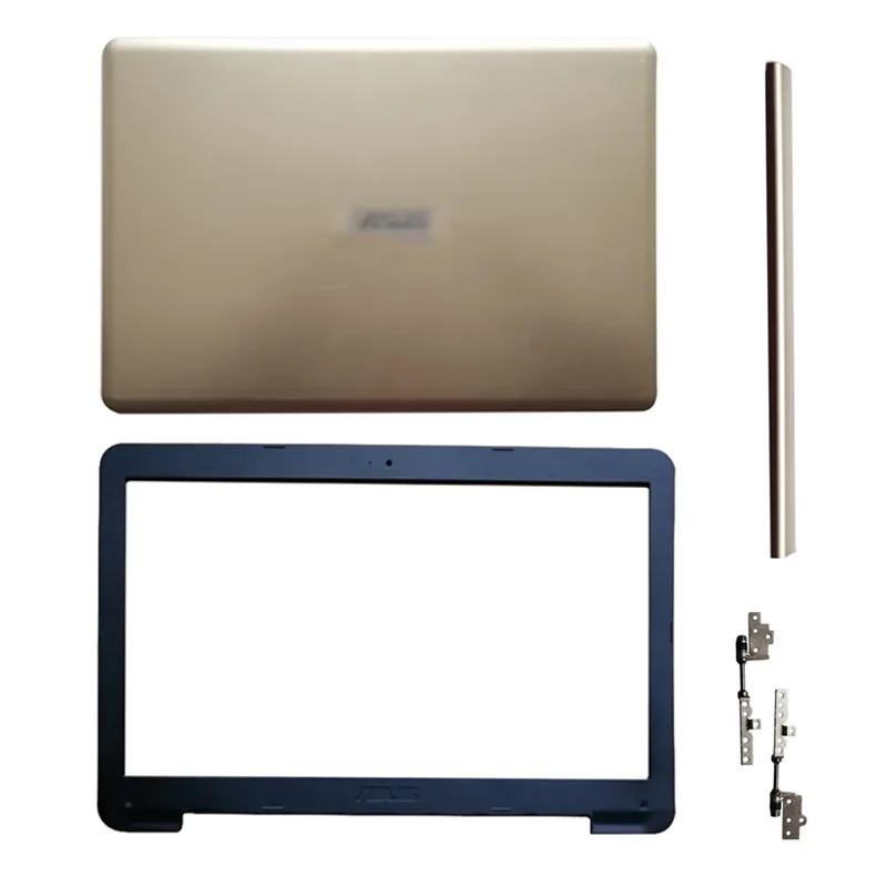 

New For ASUS S510U A510 F510 X510 X510UA UQ Laptop LCD Back Cover Front Bezel Hinges Hinge Cover A B Cover Gold 15.6 Inch