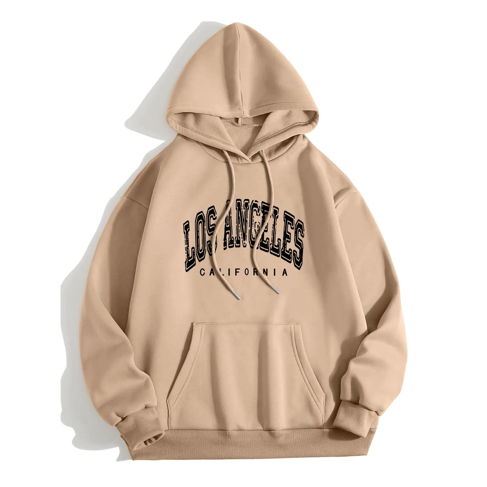 Los Angeles Letter Hoodies Women Harajuku Sweatshirts Casual Loose Long Sleeve Hooded Autumn Vintage Brown Pullover Blouse Tops 4 Los Angeles Letter Hoodies Women Harajuku Sweatshirts Casual Loose Long Sleeve Hooded Autumn Vintage Brown Pullover Blouse Tops 4