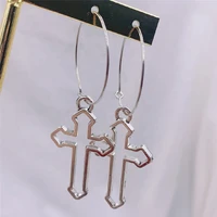 drop earrings girls women gift lovely jewelry cross pendant earrings fashion simple