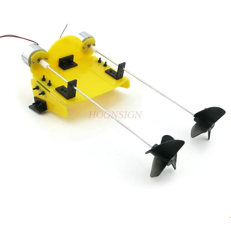 physical experiment Remote control DIY technology small production handmade toy boat self-assembled remote control boat set