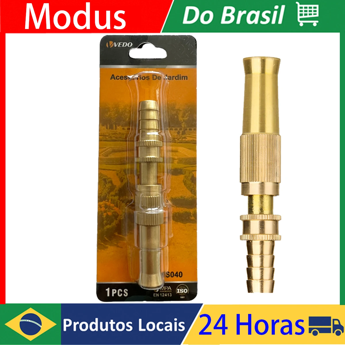 

Brass Spray Nozzle Water Gun Quick Connector Hose Adjustable Pressure Washer Lawn Garden Sprinkler Tool