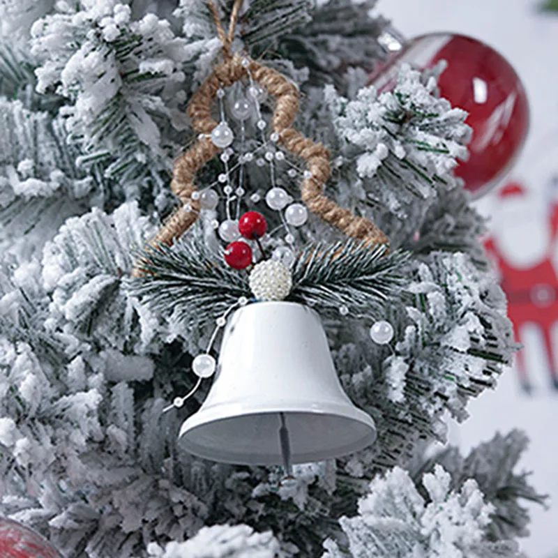 

1PC Christmas Bell Red White Green Metal Jingle Bells Christmas Tree Hanging Pendant Ornament Christmas Decoration for Home
