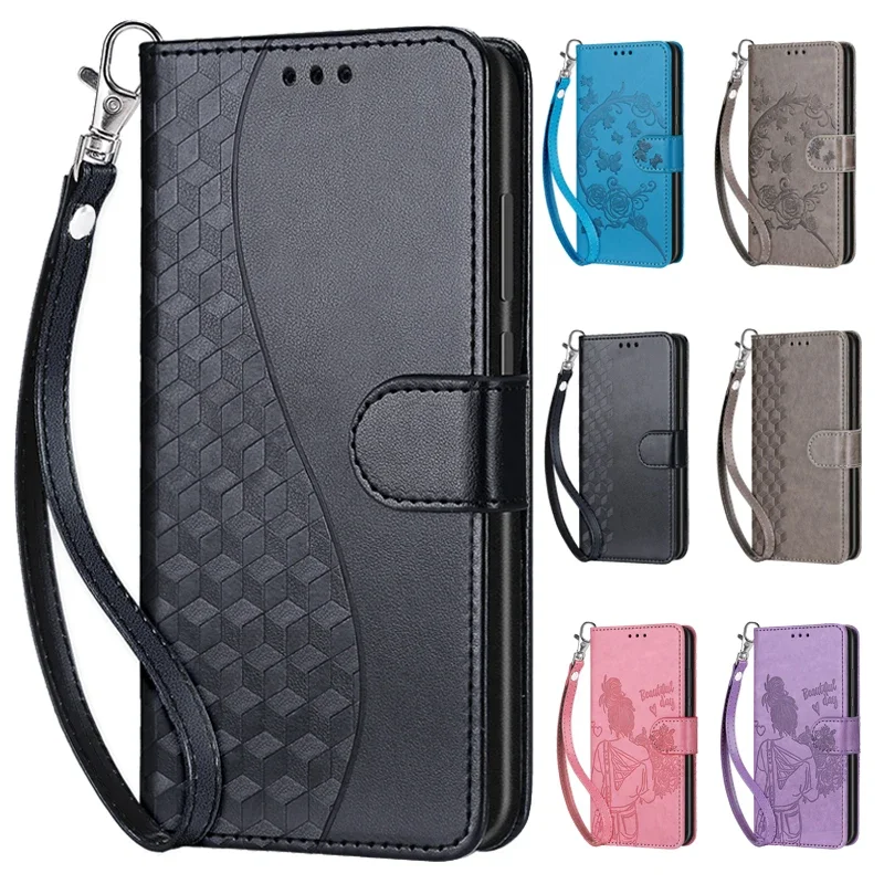 Кожаный чехол для iPhone 15 14 Plus противоударные Чехлы бумажник флип-чехол 13 12 Pro Max 15Pro