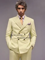 wedding suit mens slim fit lapel collar double breasted custom tuxedo party dinner male blazer 2 piece set %d0%ba%d0%b0%d1%81%d1%82%d1%8e%d0%bc%d1%8b %d0%bc%d1%83%d0%b6%d1%81%d0%ba%d0%be%d0%b9
