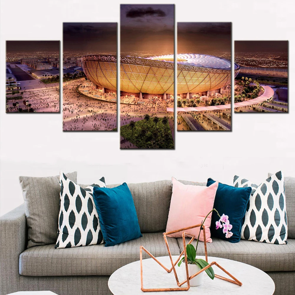 Современная картина HD с принтом домашний декор настенное искусство 5 шт. Катар 2022
