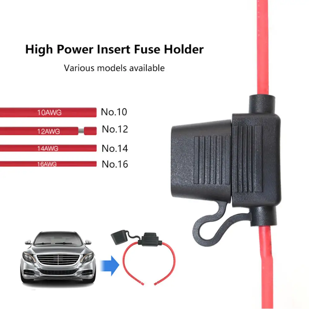 

Car Fuse Box Waterproof Seat With Wire Large, Medium And Small Fuse Seat Car High Temperature Protection Device