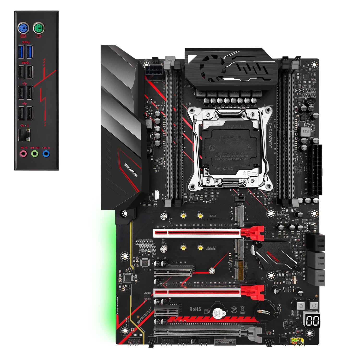 MACHINIST E5 MR9A-PRO-MAX Kit материнская плата LGA 2011-3 набор с процессором 2666 V3 CPU 32G(4*8) DDR4 ECC RAM