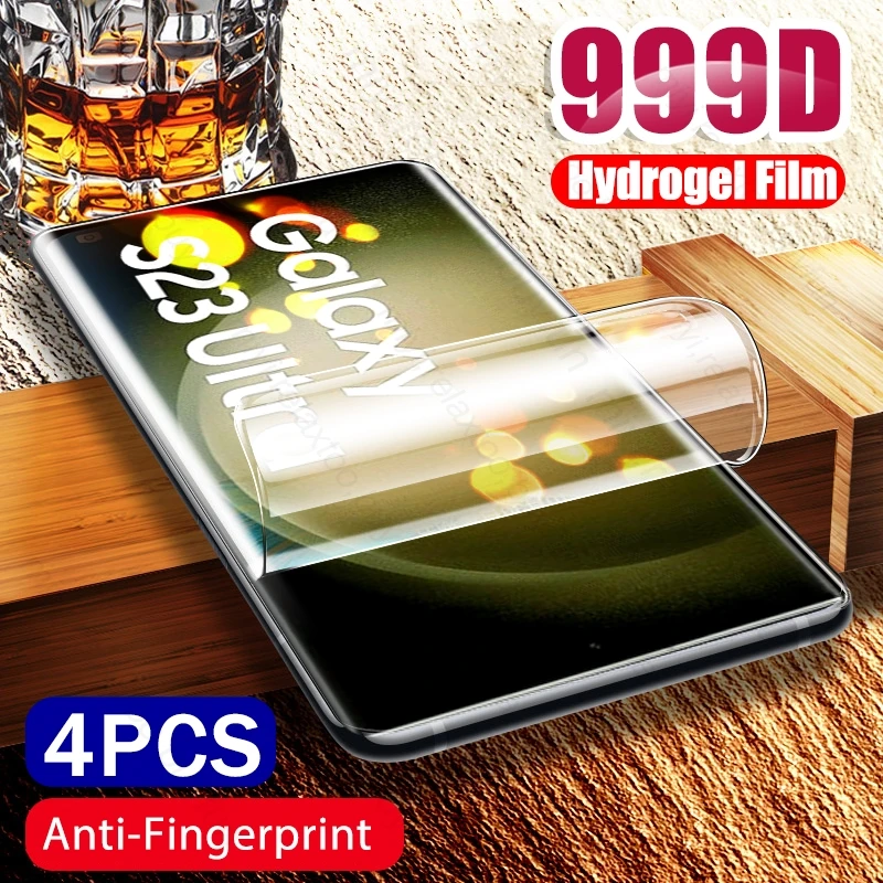 

Гидрогелевая пленка 999D для Samsung Galaxy S23 Ultra 5G, Защитная пленка для экрана, не стекло на Sumsung S 23 23 Ultra Plus S23Ultra S23, 4 шт.