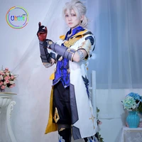 genshin impact albedo costume cosplay suit shoes wig outfit